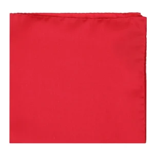 Pochet zijde Uni | Rood