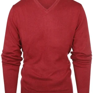 Katoenen V-Hals Pullover |